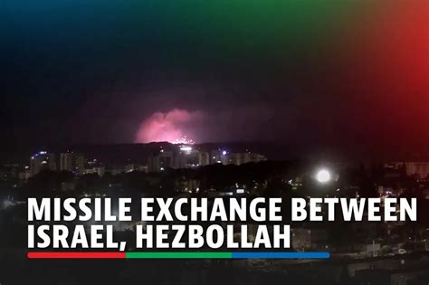 Israel and Hezbollah in major missile exchange as escalation .